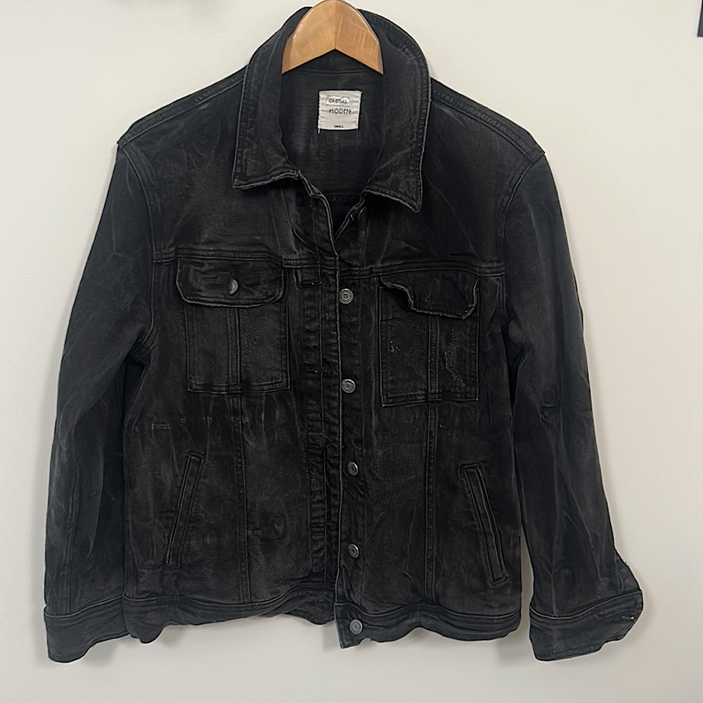 Black jean jacket